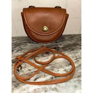 COACH mini convertable belt bag in British Tan
